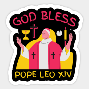 God-Bless-Pope-Leo-XIV Sticker